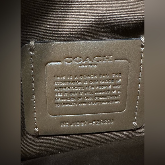 Coach Signature File Crossbody Bag Brown Canvas Leather Trim - Picture 6 of 11